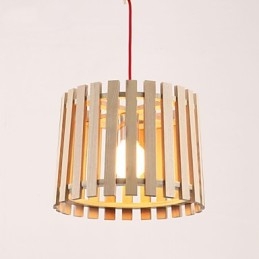 Lámparas colgantes estilo mini, modernas y contemporáneas de madera.