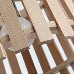Lámparas colgantes estilo mini, modernas y contemporáneas de madera.
