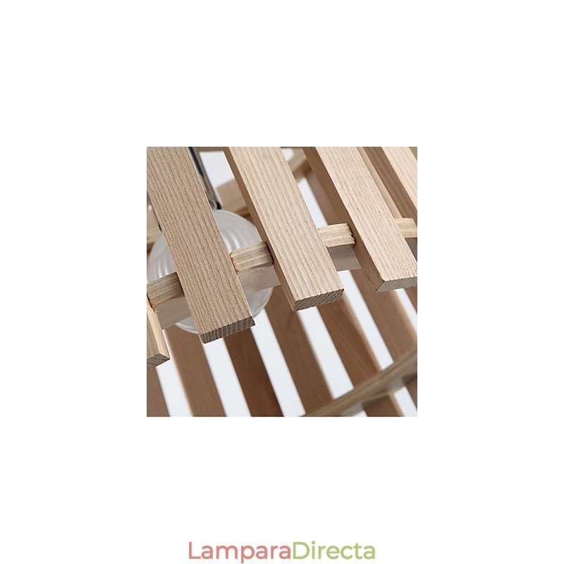 Lámparas colgantes estilo mini, modernas y contemporáneas de madera.