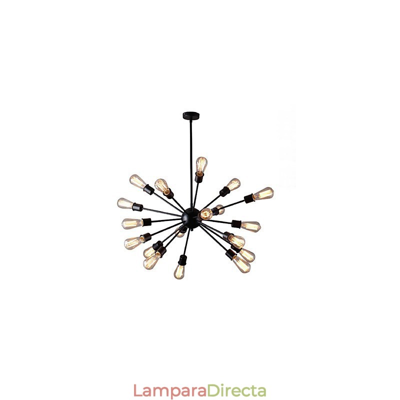 Lámpara colgante moderna de 20 luces con diseño radial