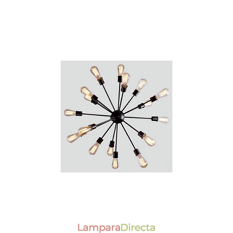 Lámpara colgante moderna de 20 luces con diseño radial