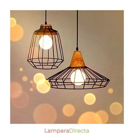 Lámpara de araña de hierro con forma de jaula de pájaros estilo retro americano Lámpara de araña de hierro con forma de jaula de pájaros estilo retro americano