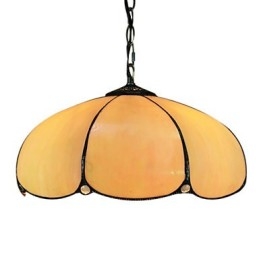 Lámpara colgante de 2 luces en color naranja