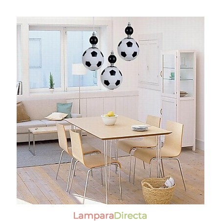 Lámpara colgante redonda clásica moderna de fútbol de 3 luces Lámpara colgante redonda clásica moderna de fútbol de 3 luces