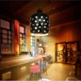 Lámpara colgante creativa de cristal 3D de mesa sencilla