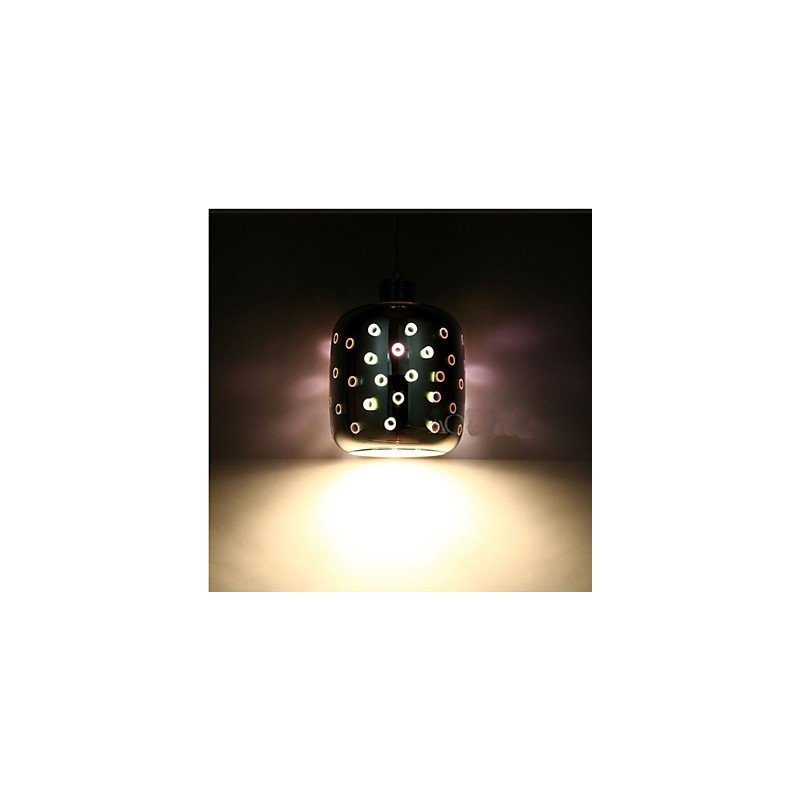 Lámpara colgante creativa de cristal 3D de mesa sencilla