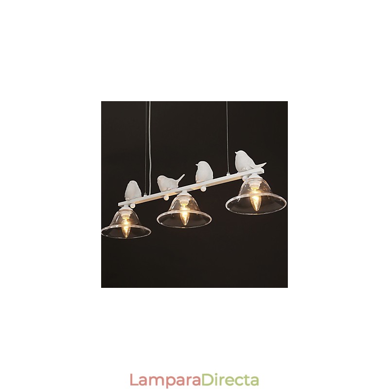 Lámpara colgante de vidrio moderna Lámparas colgantes simples Lámpara colgante de cafetería