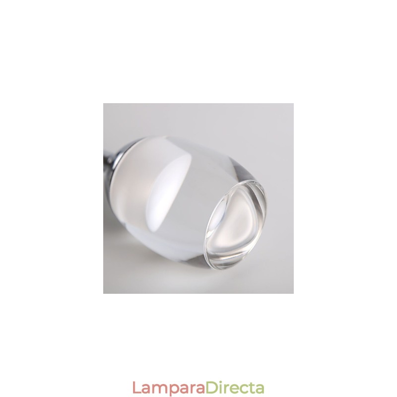 Lámpara colgante moderna con 7 luces y bombillas integradas para escalera.