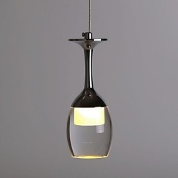 Lámpara colgante moderna con 7 luces y bombillas integradas para escalera.