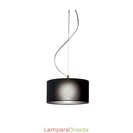 Lámpara colgante con pantalla negra Lámpara colgante con pantalla negra