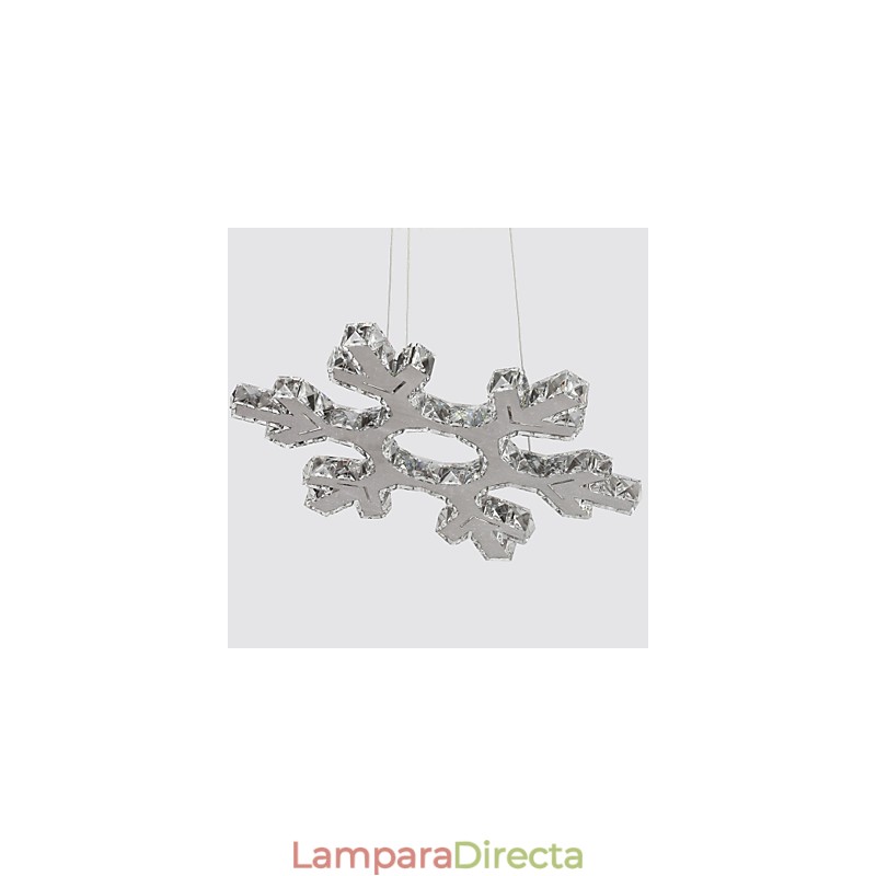 Lámpara de araña clásica tradicional de metal cromado