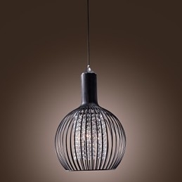 Lámpara colgante moderna contemporánea de cristal en estilo mini, galvanizada.