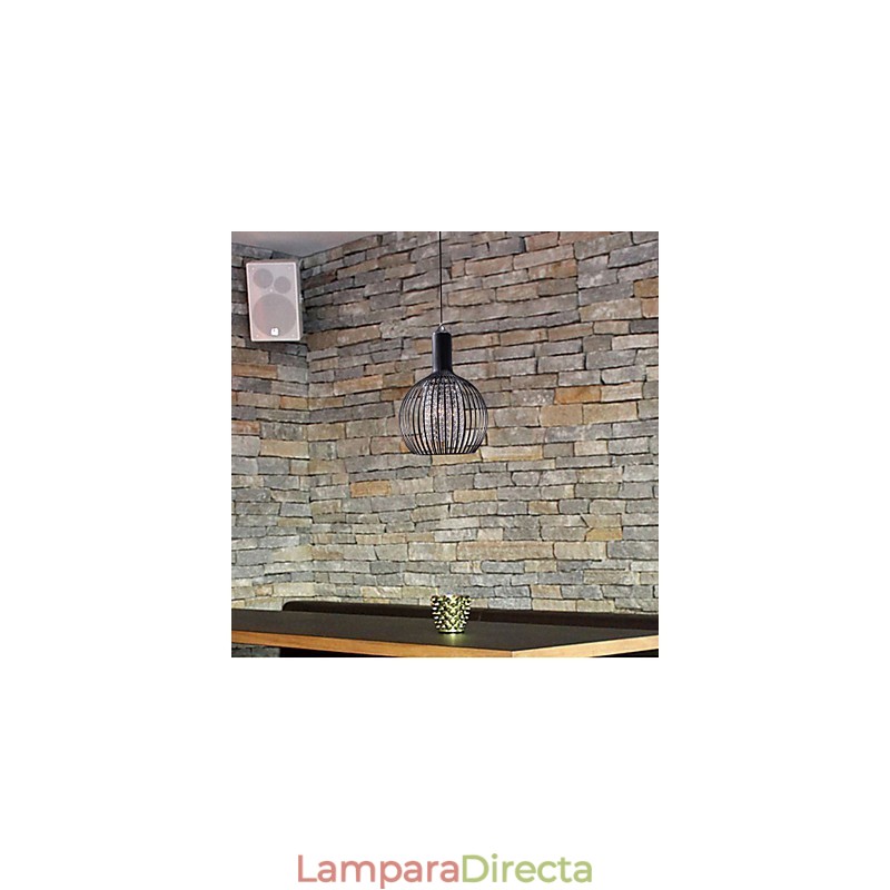 Lámpara colgante moderna contemporánea de cristal en estilo mini, galvanizada.