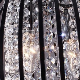 Lámpara colgante moderna contemporánea de cristal en estilo mini, galvanizada.