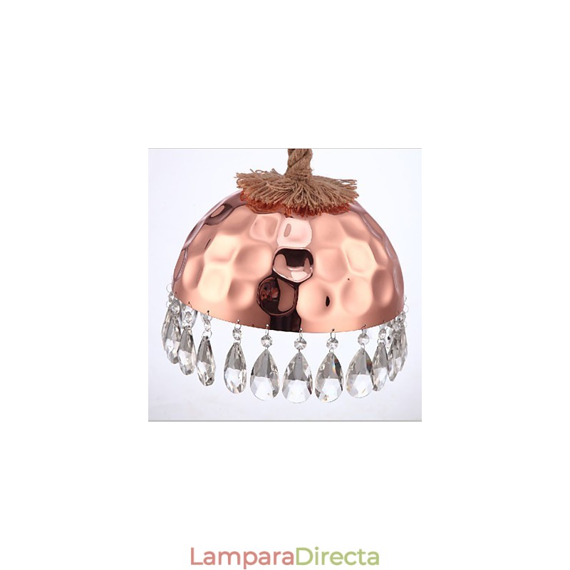 Lámpara de araña estilo country americano con cuerda creativa