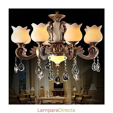 Lámpara colgante de cristal europea y lámpara de lujo. Lámpara colgante de cristal europea y lámpara de lujo.