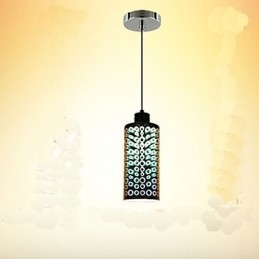 Lámpara colgante creativa de cristal 3D de mesa sencilla