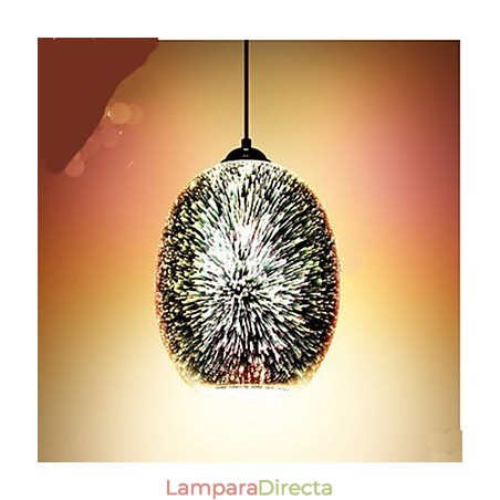 Lámpara colgante creativa de cristal 3D de mesa sencilla Lámpara colgante creativa de cristal 3D de mesa sencilla