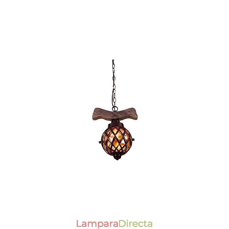 Lámpara colgante de araña estilo mini, tradicional, clásica, estilo campestre, globo.