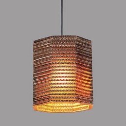 Lámpara colgante de 1 luz, moderna, de tela.