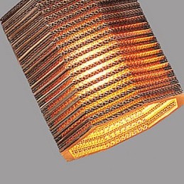 Lámpara colgante de 1 luz, moderna, de tela.