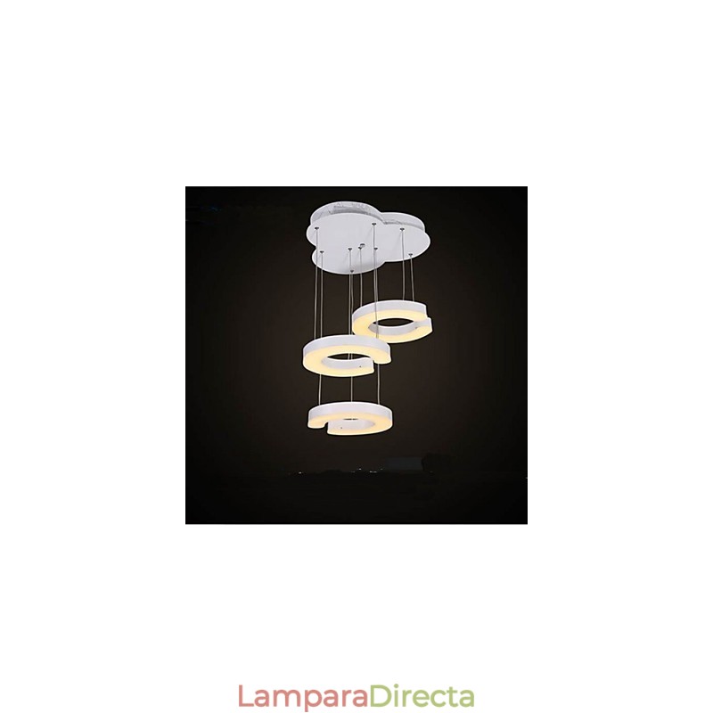 Lámpara de araña acrílica tipo tres C