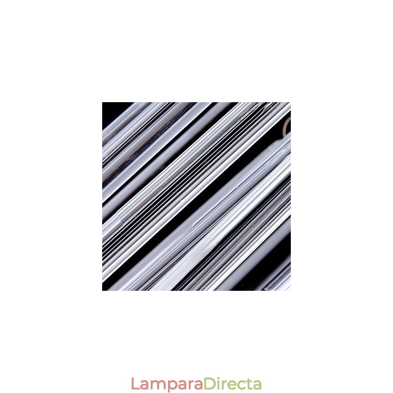 Lámpara colgante moderna de 3 luces con varilla de cristal