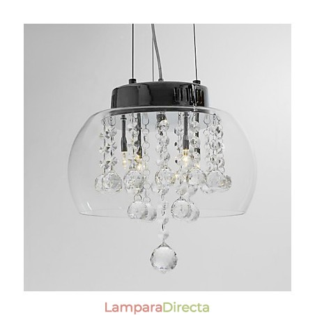 Lámpara colgante artística de cristal de 4 luces con pantalla de cristal Lámpara colgante artística de cristal de 4 luces con pantalla de cristal