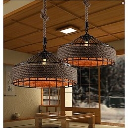 Lámpara colgante de araña de metal de 2 luces de otros diseñadores de Country