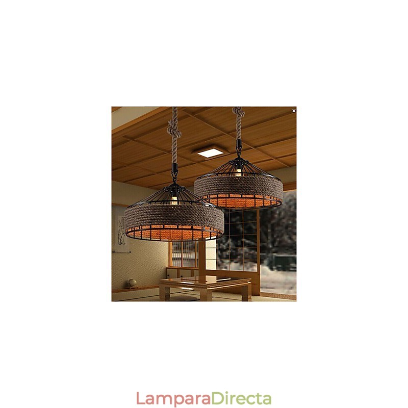 Lámpara colgante de araña de metal de 2 luces de otros diseñadores de Country