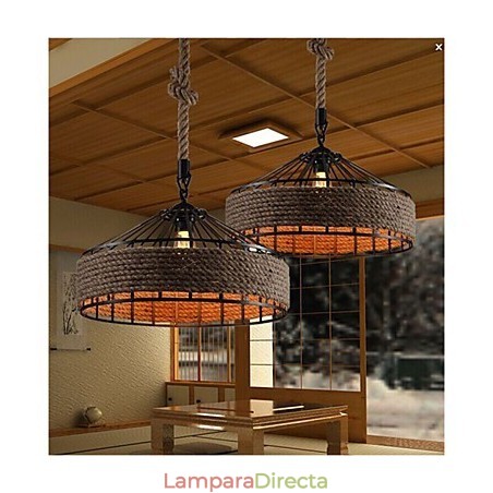 Lámpara colgante de araña de metal de 2 luces de otros diseñadores de Country Lámpara colgante de araña de metal de 2 luces de otros diseñadores de Country