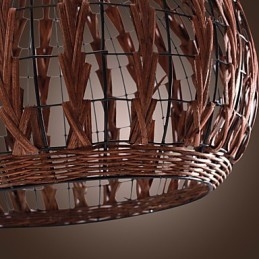 Lámpara colgante con pintura estilo mini estilo campestre