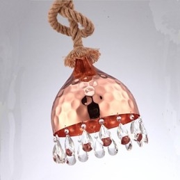 Lámpara de araña estilo country americano con cuerda creativa