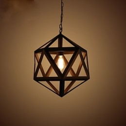 Lámpara colgante de metal creativa Lámparas colgantes modernas Lámpara colgante de café