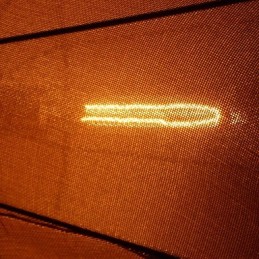 Lámpara colgante retro de estilo norteamericano de una luz con pantalla de tela