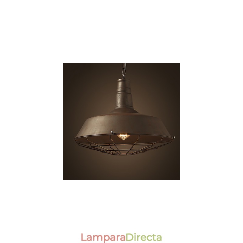 Lámpara de araña de hierro retro americana del norte de Europa, minimalista, de hierro forjado.