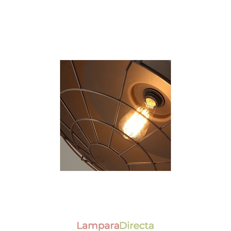 Lámpara de araña de hierro retro americana del norte de Europa, minimalista, de hierro forjado.