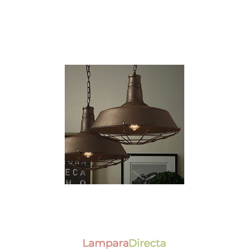 Lámpara de araña de hierro retro americana del norte de Europa, minimalista, de hierro forjado.