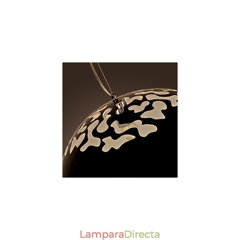 Lámpara colgante moderna contemporánea con pintura en forma de cuenco