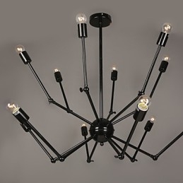 Lámpara colgante de metal creativa Lámparas colgantes modernas Lámpara colgante de café