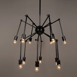 Lámpara colgante de metal creativa Lámparas colgantes modernas Lámpara colgante de café