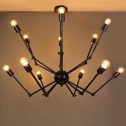 Lámpara colgante de metal creativa Lámparas colgantes modernas Lámpara colgante de café