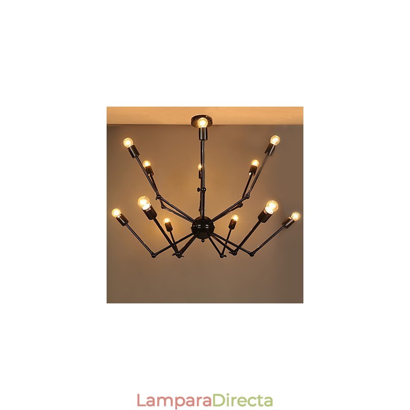 Lámpara colgante de metal creativa Lámparas colgantes modernas Lámpara colgante de café
