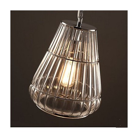 Lámpara colgante de vidrio estilo americano, estilo industrial, estilo café eólico. Lámpara colgante de vidrio estilo americano, estilo industrial, estilo café eólico.