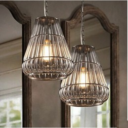 Lámpara colgante de vidrio estilo americano, estilo industrial, estilo café eólico.