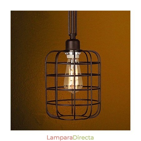 Lámpara colgante de metal con pintura estilo mini retro Lámpara colgante de metal con pintura estilo mini retro