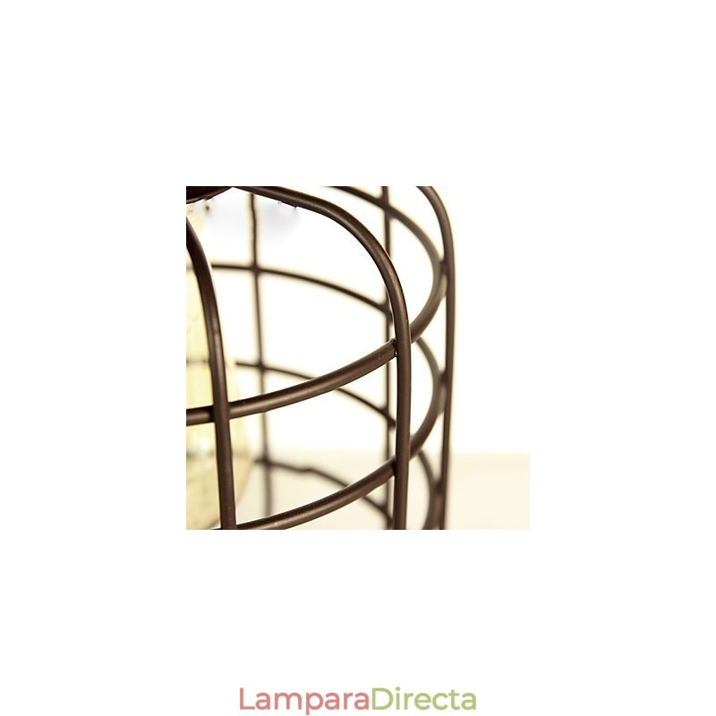 Lámpara colgante de metal con pintura estilo mini retro