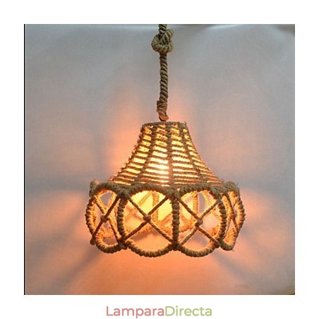 Lámpara de araña de hierro vintage estilo country americano de cáñamo industrial Lámpara de araña de hierro vintage estilo country americano de cáñamo industrial