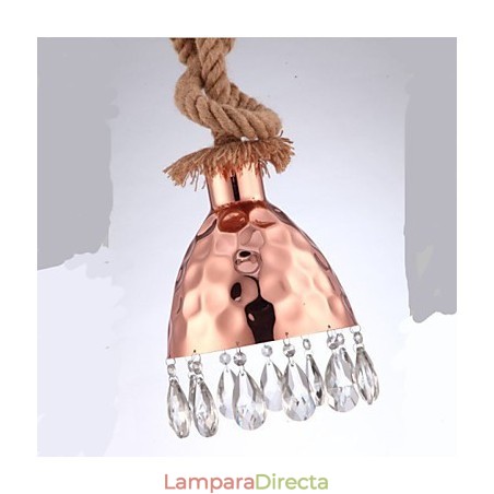 Lámpara de araña estilo country americano con cuerda creativa Lámpara de araña estilo country americano con cuerda creativa