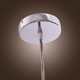 Lámpara colgante contemporánea de aluminio con 7 luces